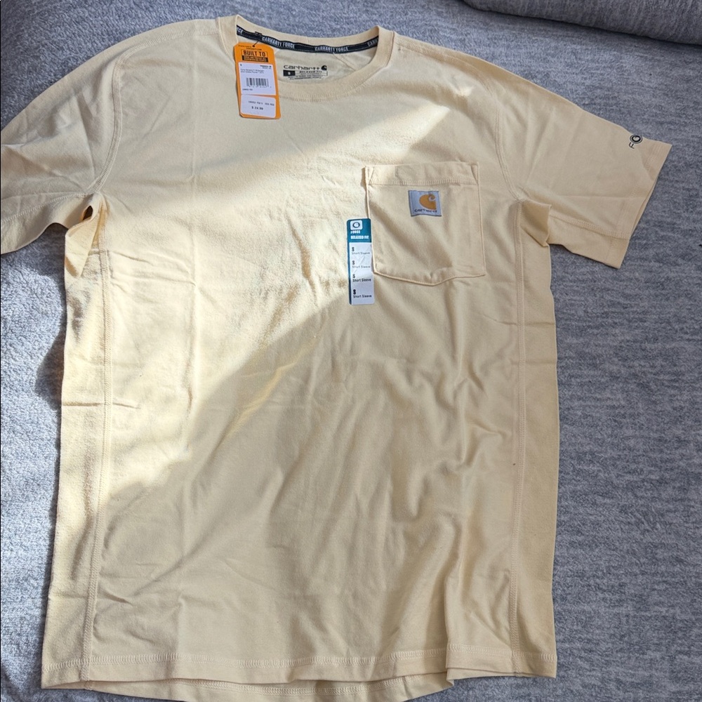 Carhartt Light Yellow Short Sleeve Tee